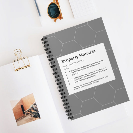 Define Me-Property Manager | Ruled Line Notebook
