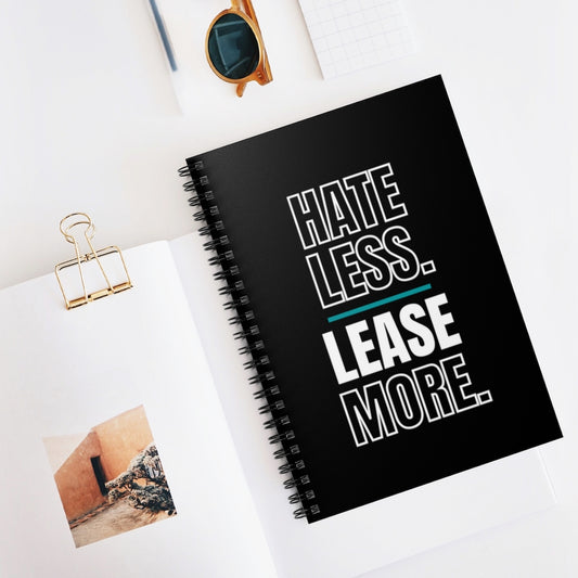Lease More. | Ruled Line Notebook